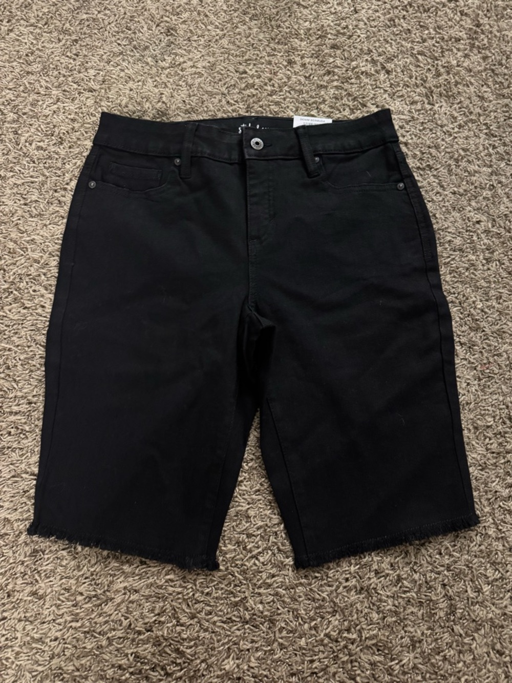 Black Denim shorts